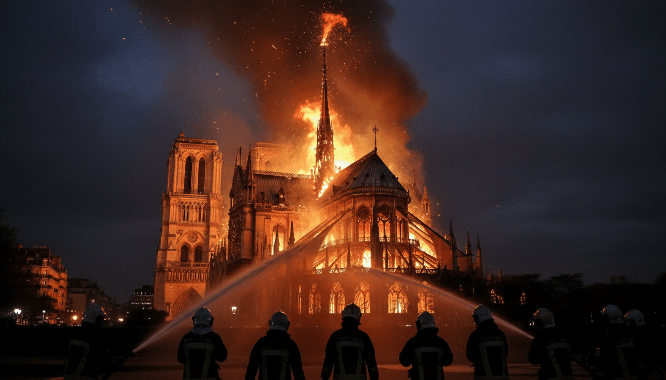 Incendie de Notre-Dame de Paris le 15 avril 2019
