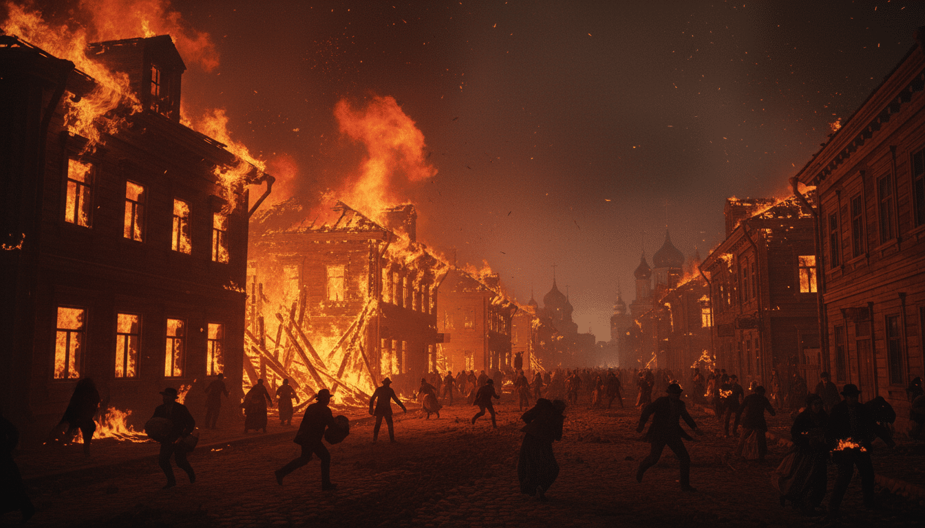 Incendie dévastateur de Bucarest en 1847