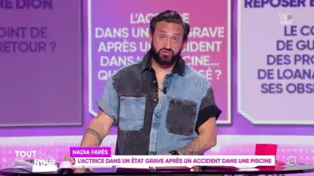 Cyril Hanouna bouleversé sur le plateau de W9 en évoquant le coma de Nadia Farès après son accident dans une piscine