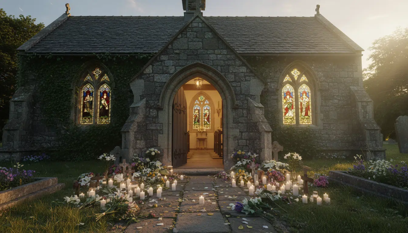 Église anglaise ouverte pour un recueillement après le drame