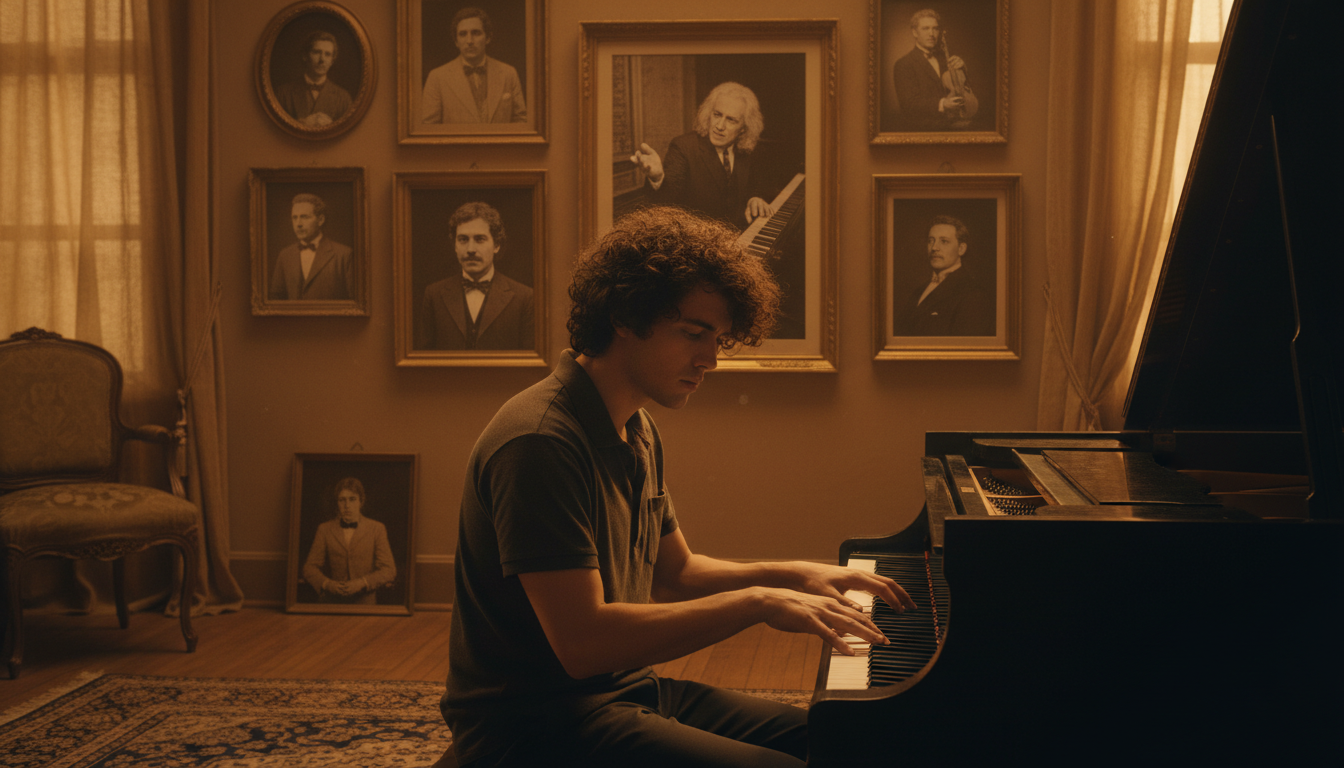 Julian Lennon fils de John Lennon au piano