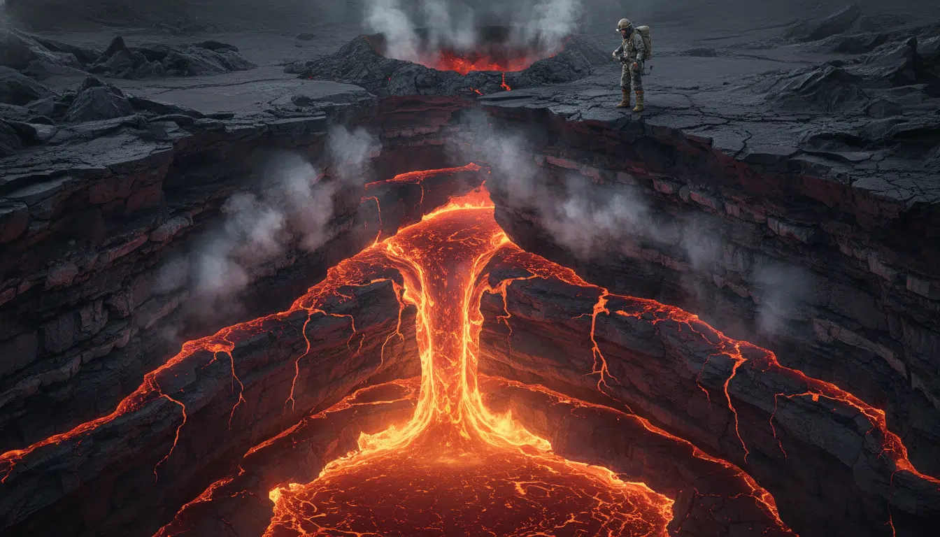 Remontée de roche en fusion depuis les profondeurs terrestres