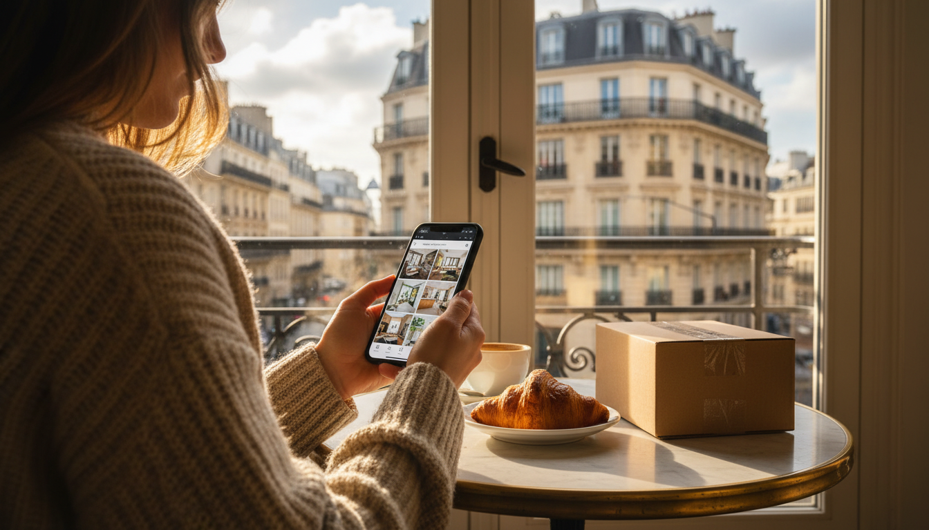 Commande en ligne de bricolage depuis un smartphone à Paris