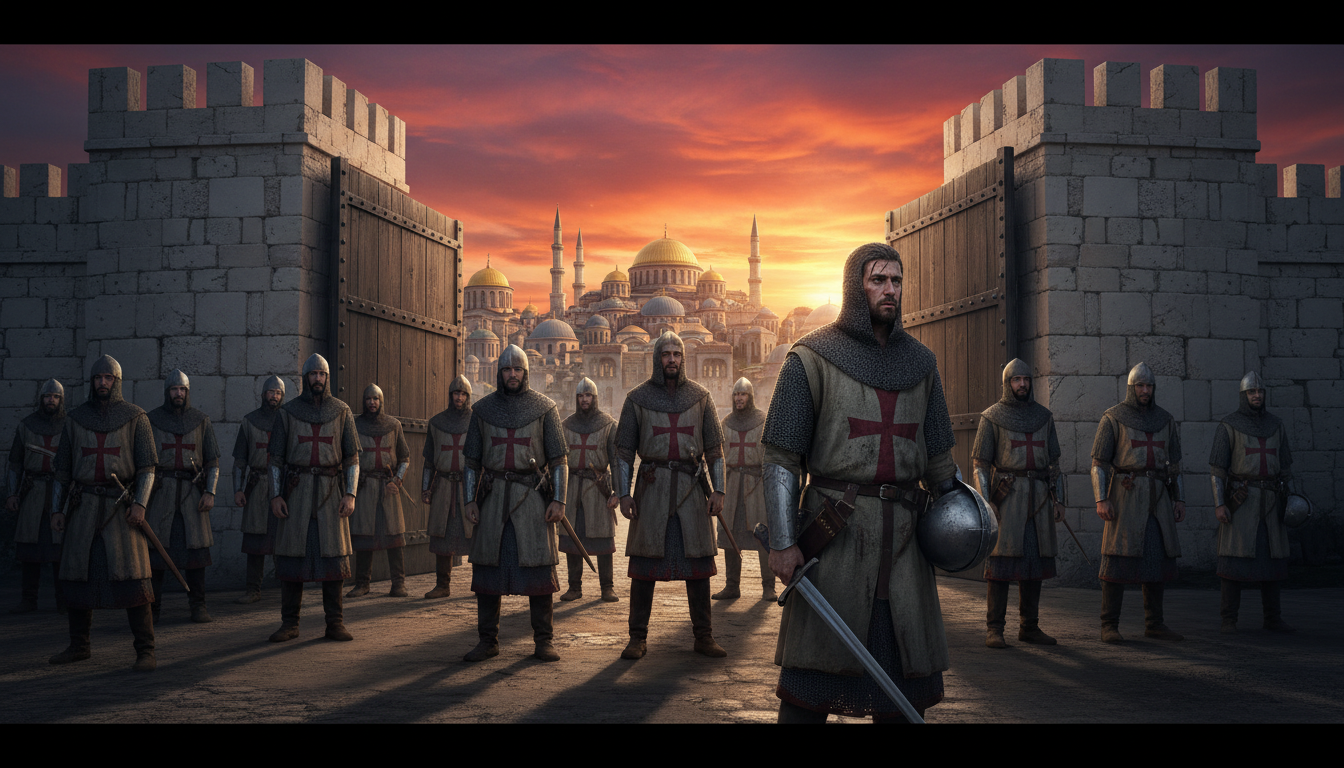 Les croisés au sac de Constantinople en 1204