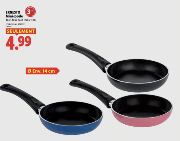 lidl poele a petit prix