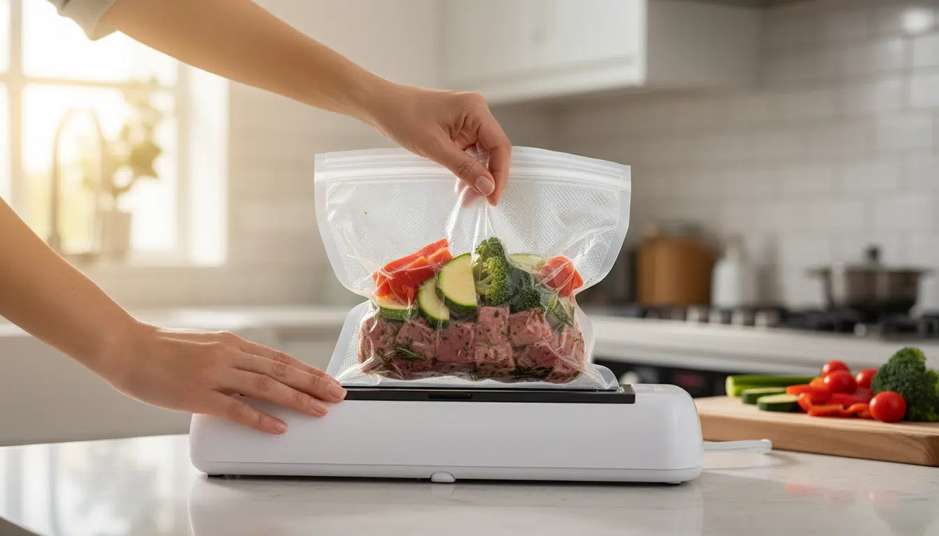 Utilisation de l'appareil de mise sous vide Silvercrest en cuisine