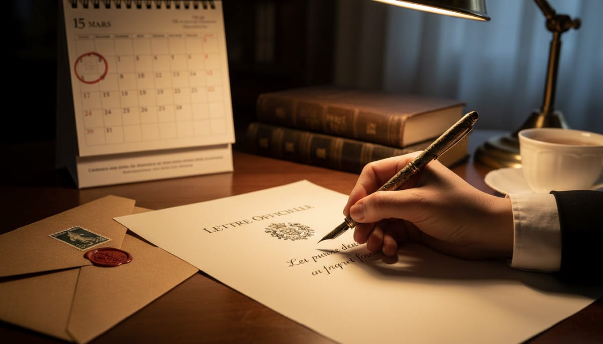 Locataire rédigeant une lettre recommandée de préemption