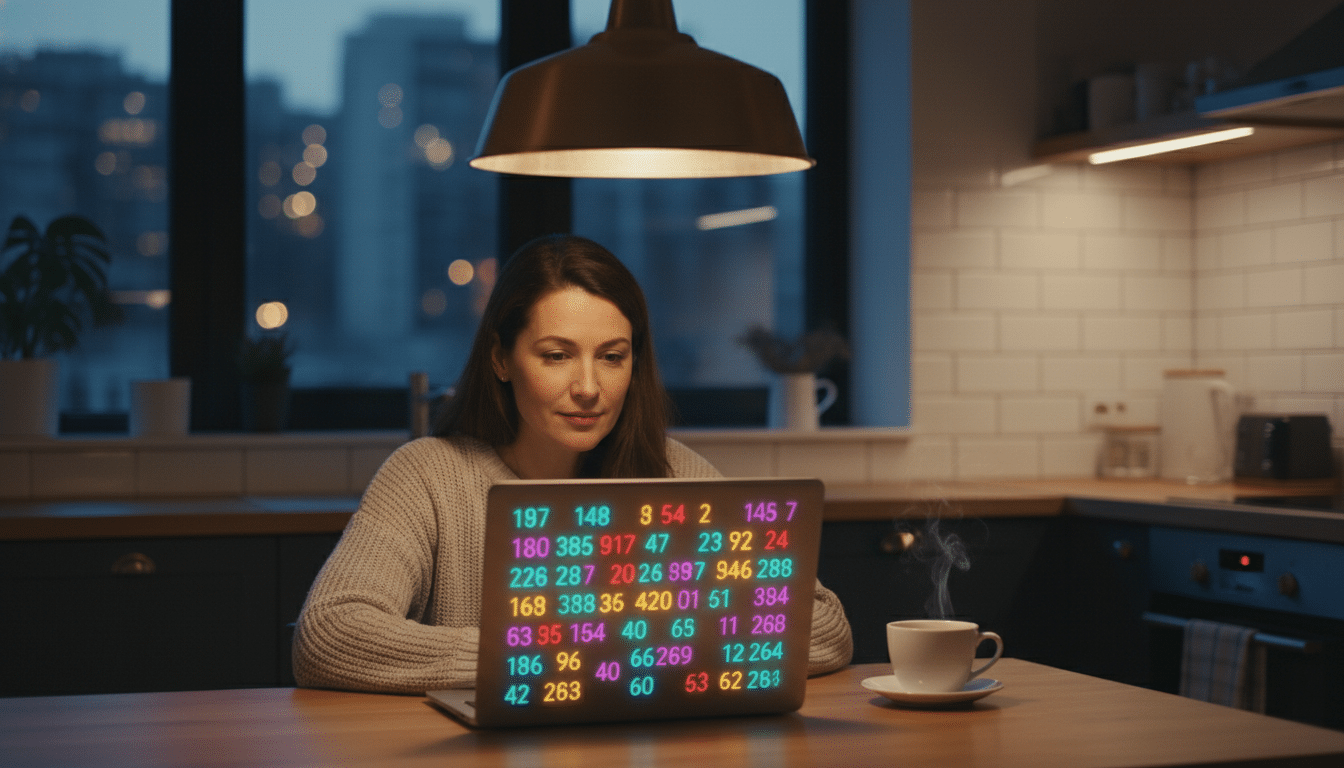 Joueur consultant les résultats du Loto sur ordinateur