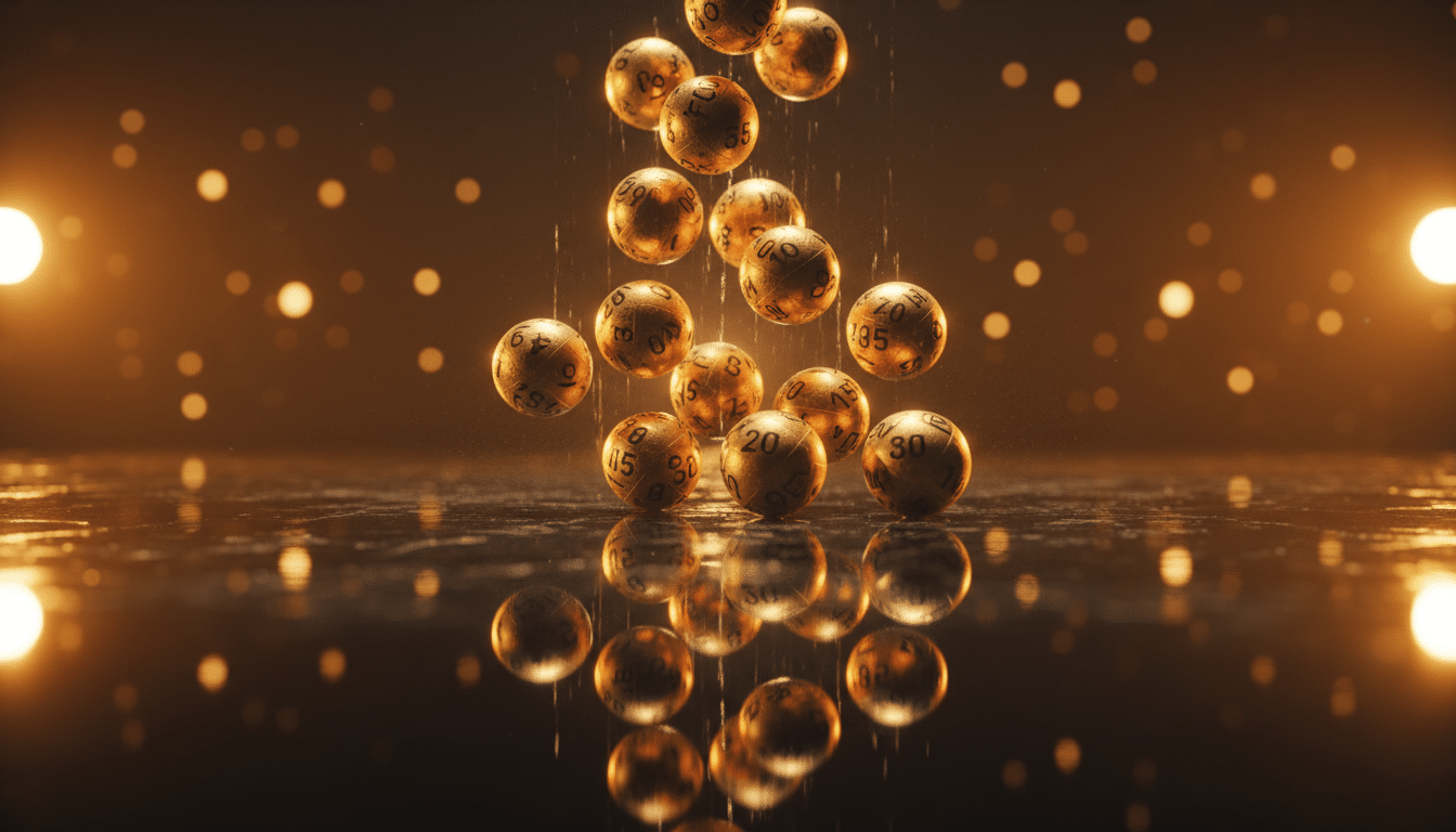 Boules dorées du tirage du Loto