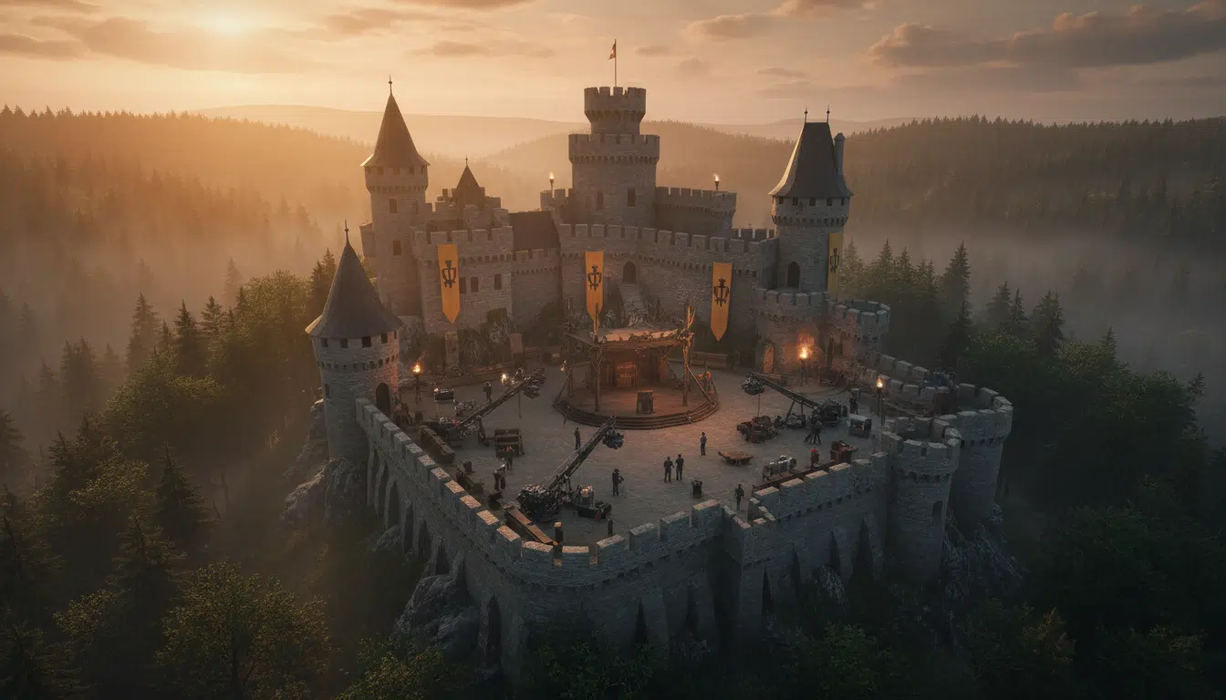 Château médiéval en République Tchèque lieu de tournage du film