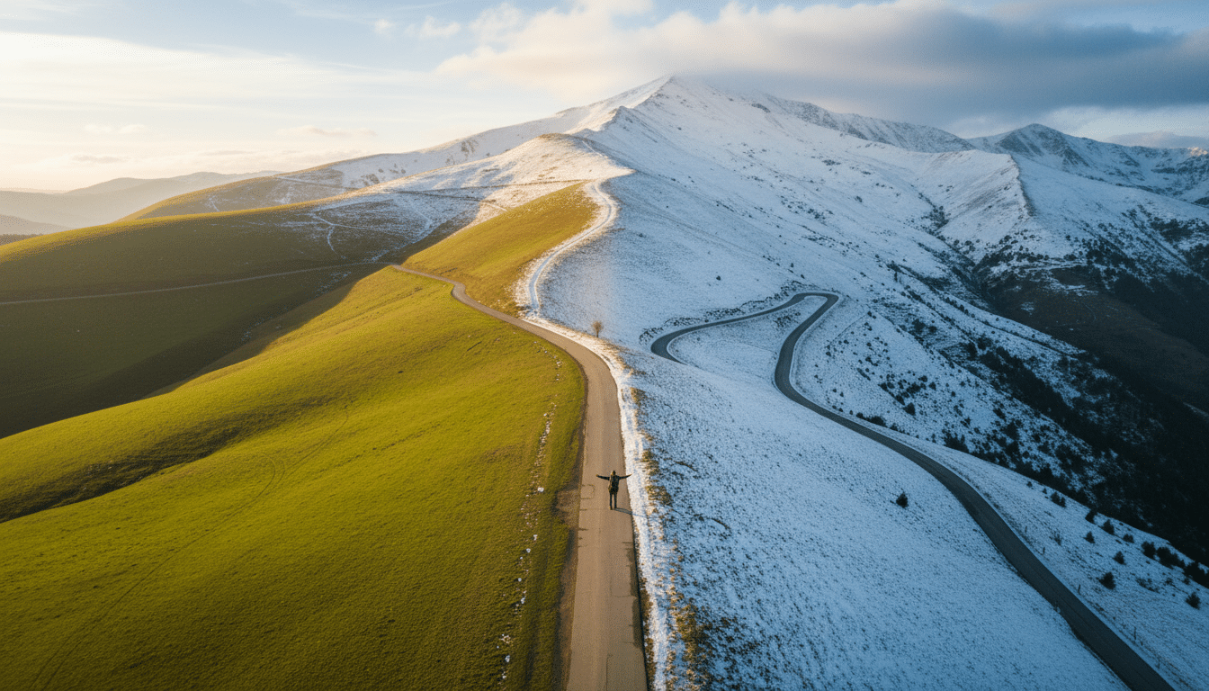 Col de Couraduque enneigé après 22°C la veille