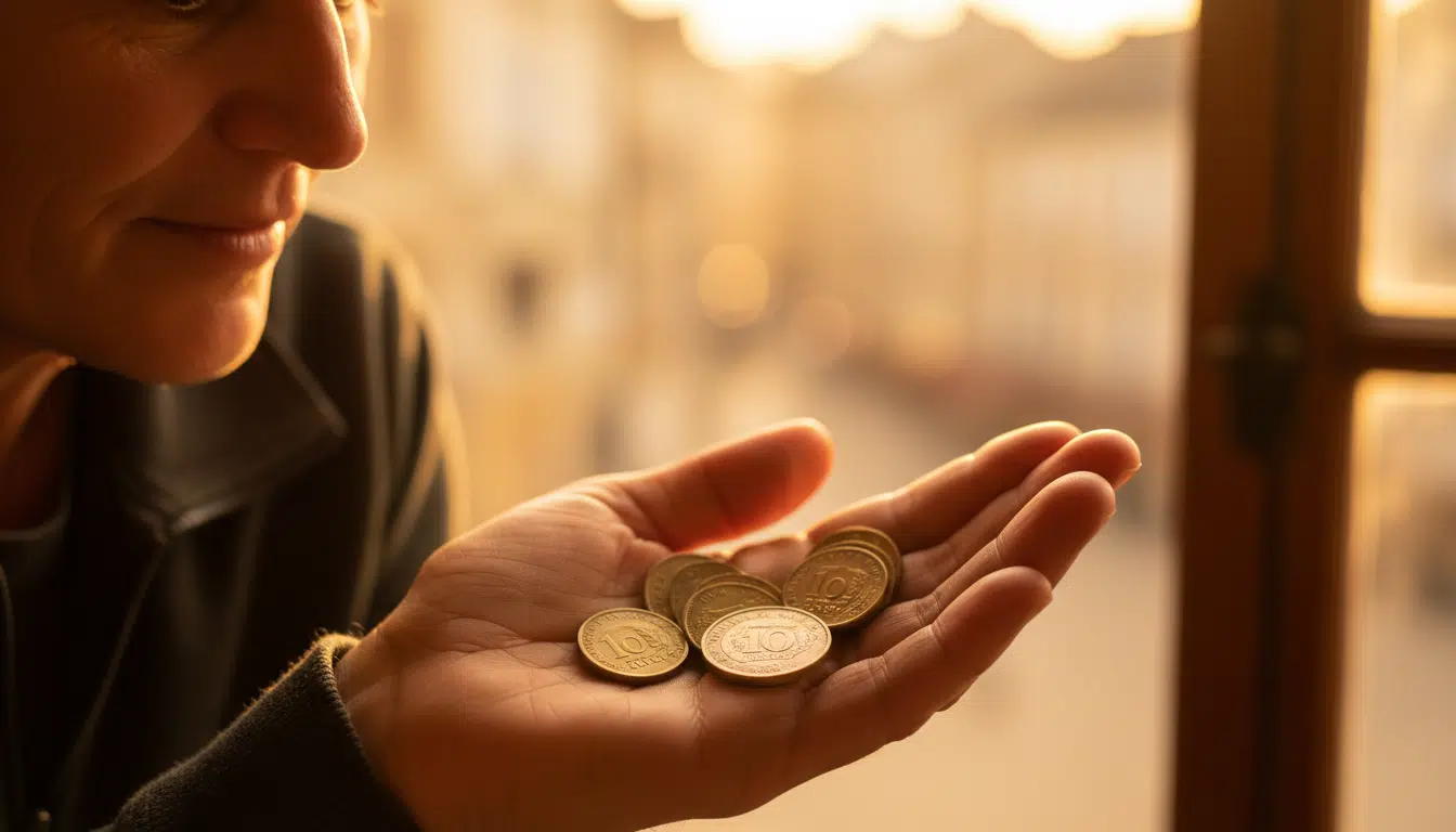 Main tenant des pièces de 10 francs