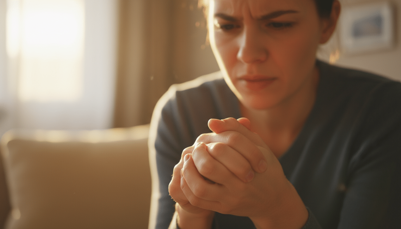 Mains prêtes à faire craquer un doigt