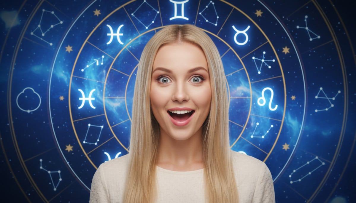 Mains tenant une sphère céleste illuminée avec les symboles du zodiaque