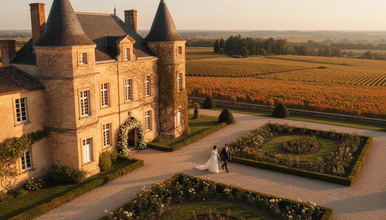Château viticole en Nouvelle-Aquitaine pour un mariage