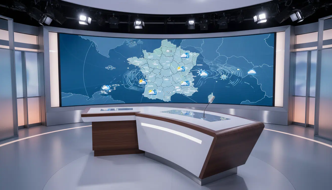 Plateau météo vide de TF1 après le départ de Tatiana Silva