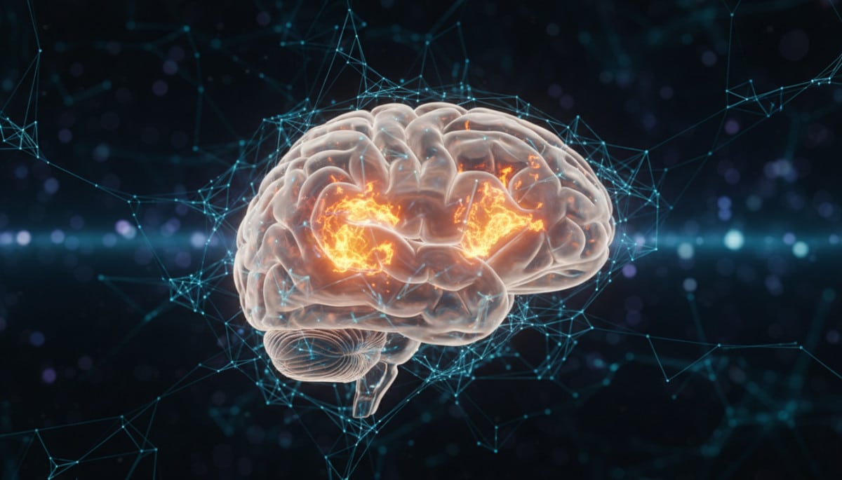 Modèle de cerveau humain avec hippocampe illuminé