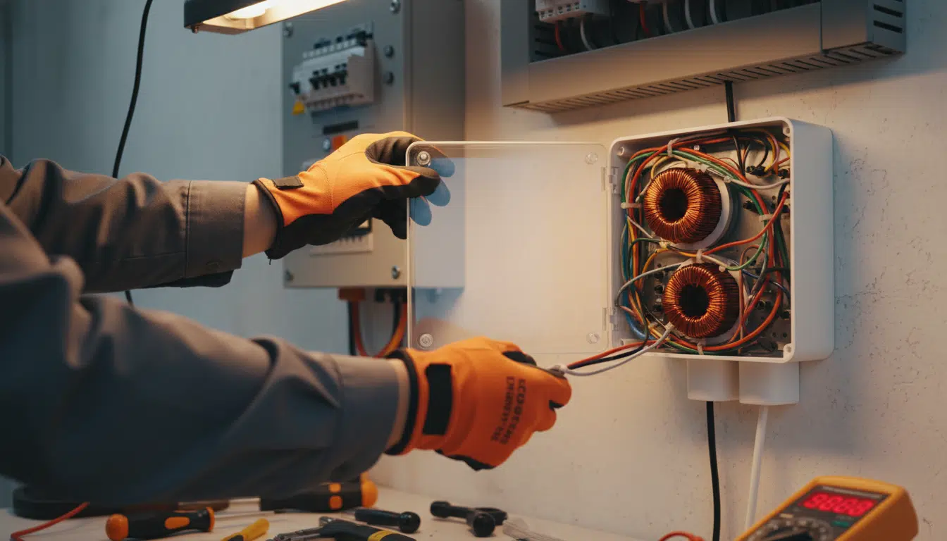 Inspection des composants internes de la wallbox chinoise