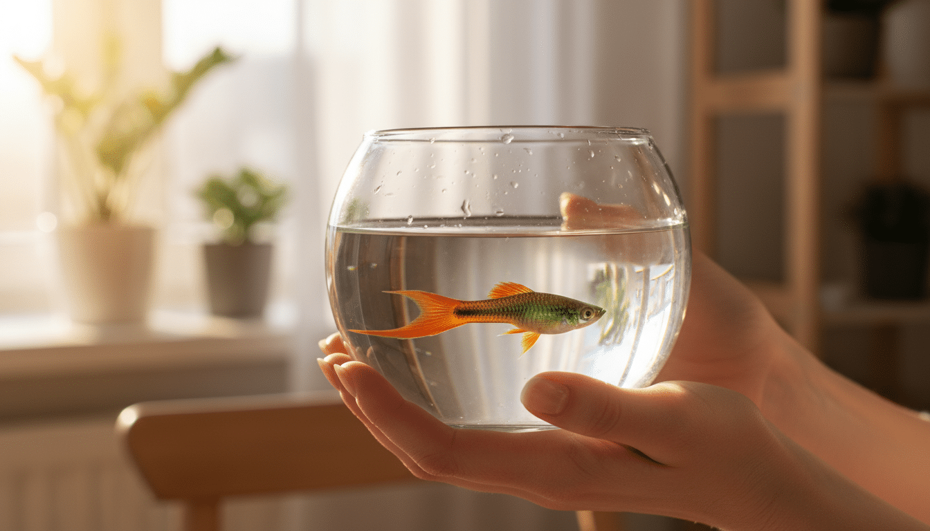Poisson porte-épée rescapé de l'appartement de Loana