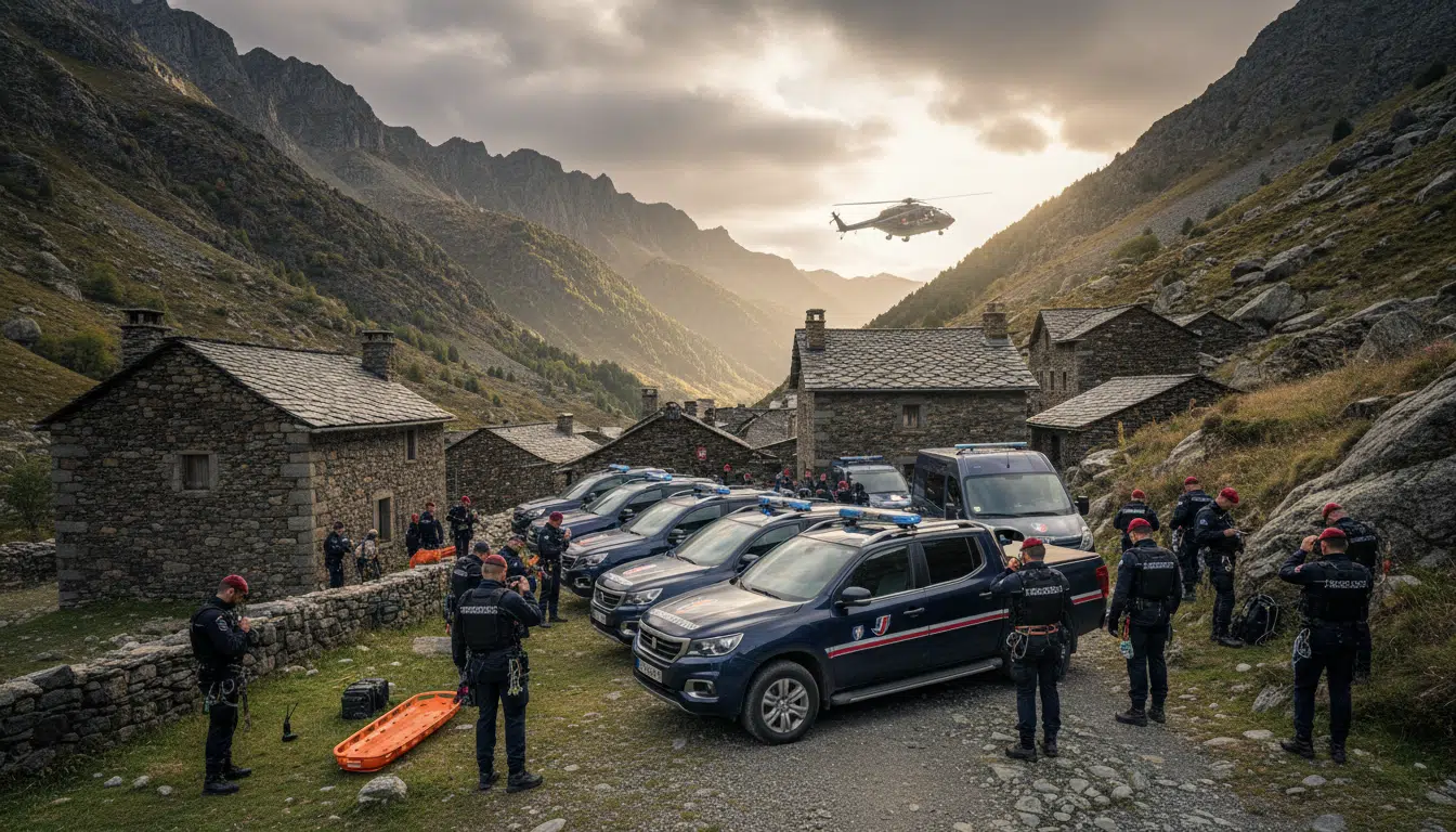 Équipes de recherche déployées autour du Vernet après la disparition