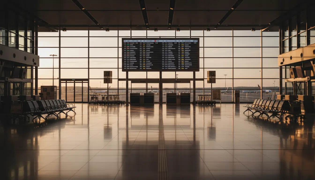 Terminal de départ de l'aéroport de Nantes-Atlantique