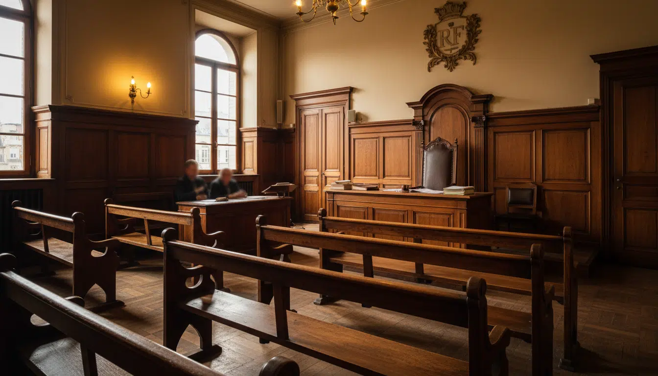 Salle d'audience du tribunal de police de Beauvais