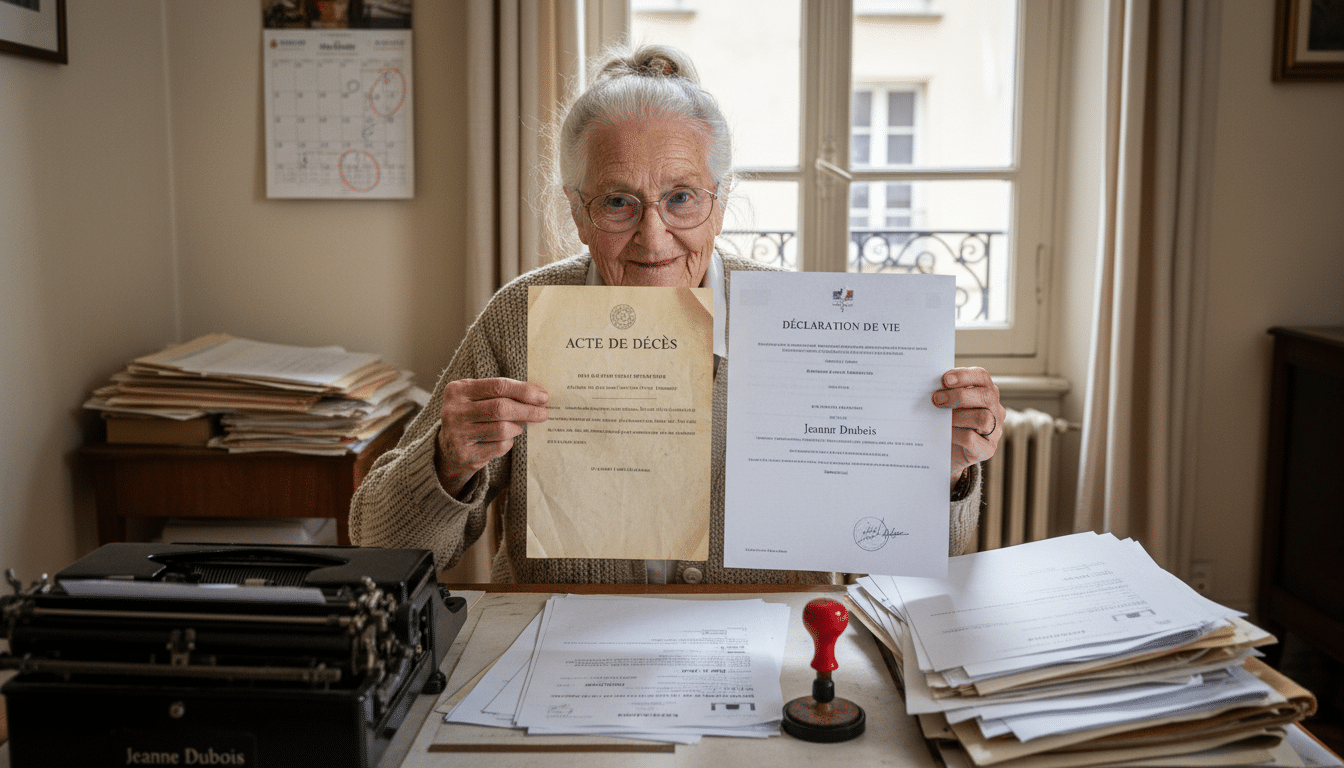 « Non, je suis toujours décédée » : à 87 ans, elle doit prouver qu'elle est vivante pendant six mois