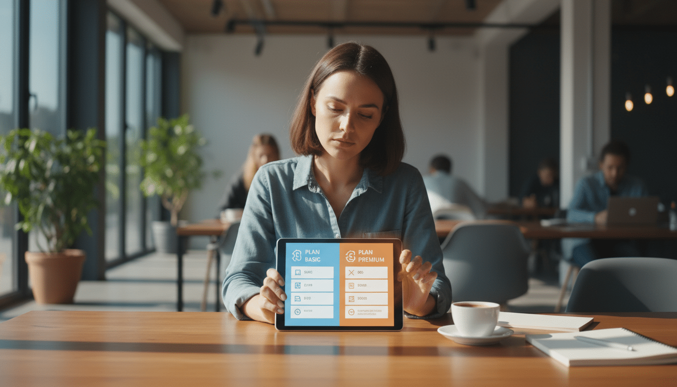 Comparaison des abonnements ChatGPT Pro sur tablette