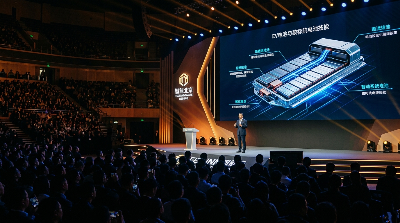 Présentation des batteries CATL lors du Super Technology Day 2026 à Pékin