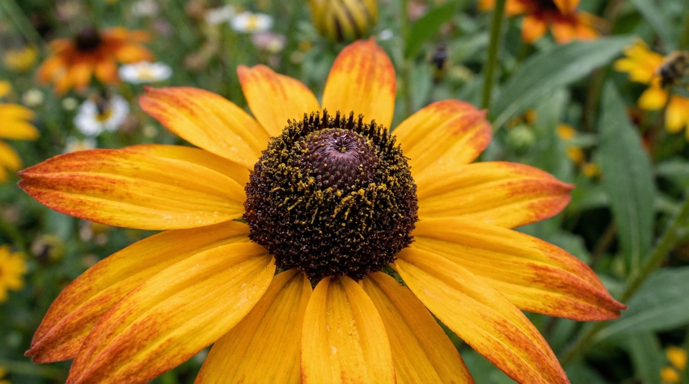 Plantée à 30 cm d'écart en avril, cette vivace crée un mur de fleurs qui résiste à toutes les sécheresses