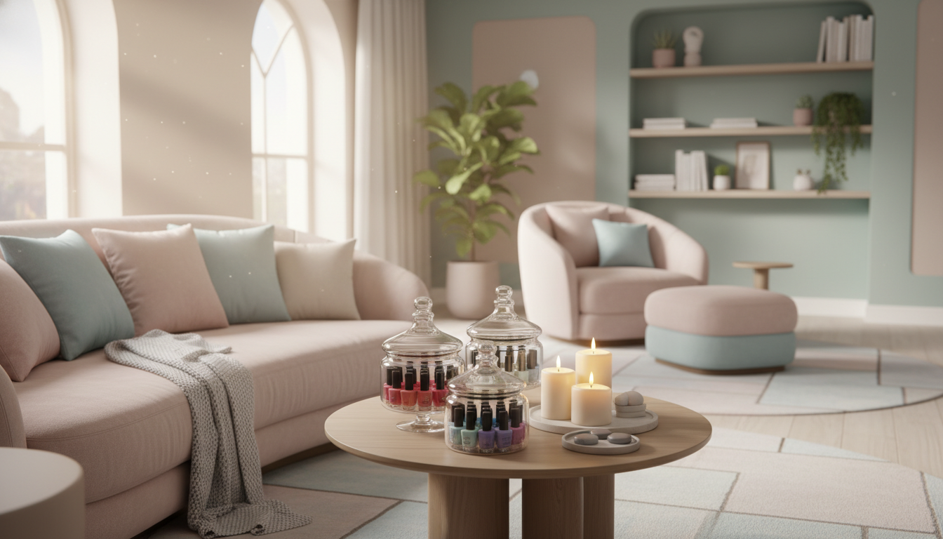 Un espace détente cosy et lumineux évoquant le moment de complicité entre Ariane et Sofia