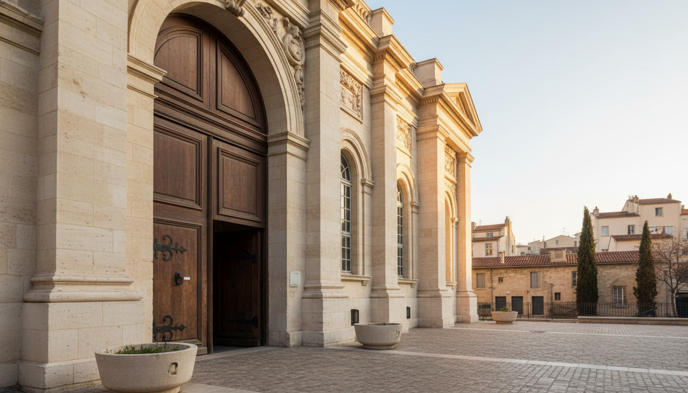 Le tribunal de Marseille où se déroule le procès de Félix dans Plus belle la vie