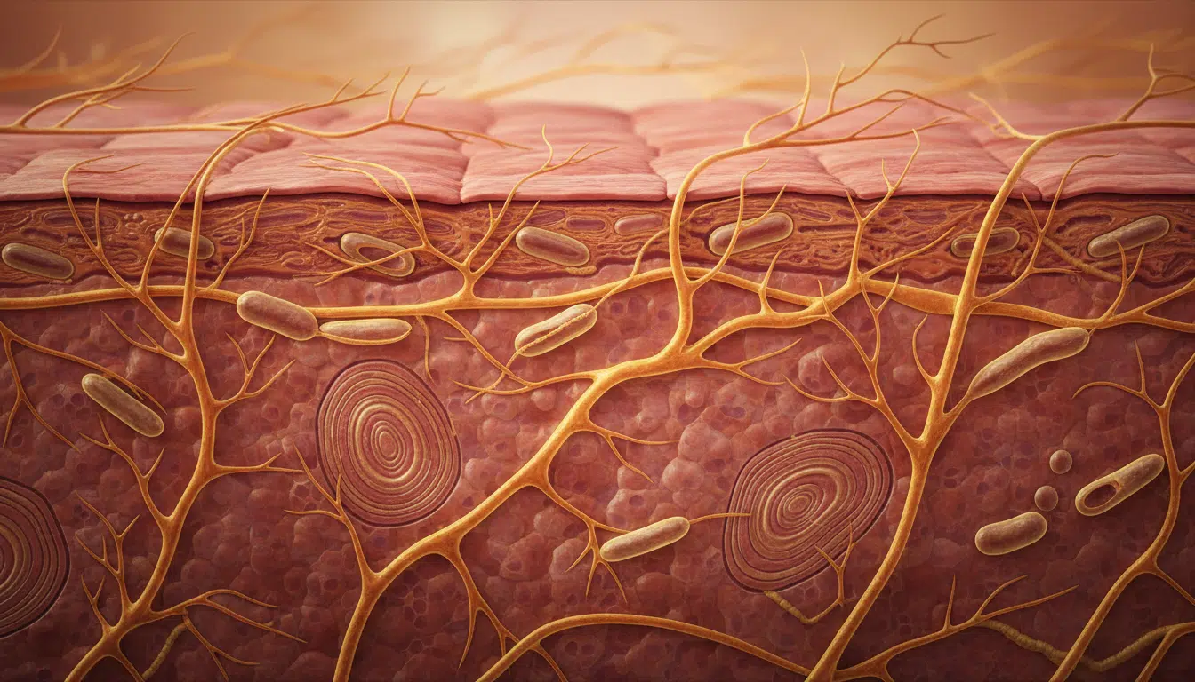Illustration des terminaisons nerveuses et récepteurs sensoriels