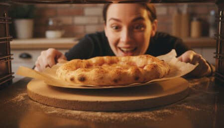 Pose une feuille de papier cuisson sous ta pierre à pizza : ce que ça fait à la croûte va t'épater