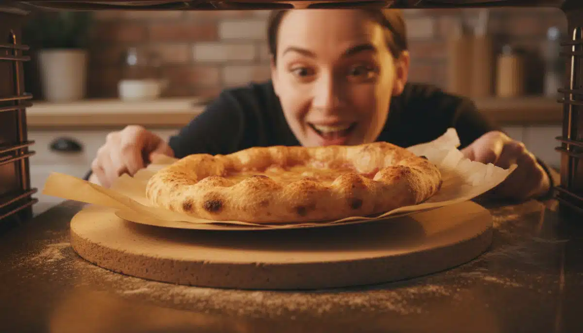 Pose une feuille de papier cuisson sous ta pierre à pizza : ce que ça fait à la croûte va t'épater