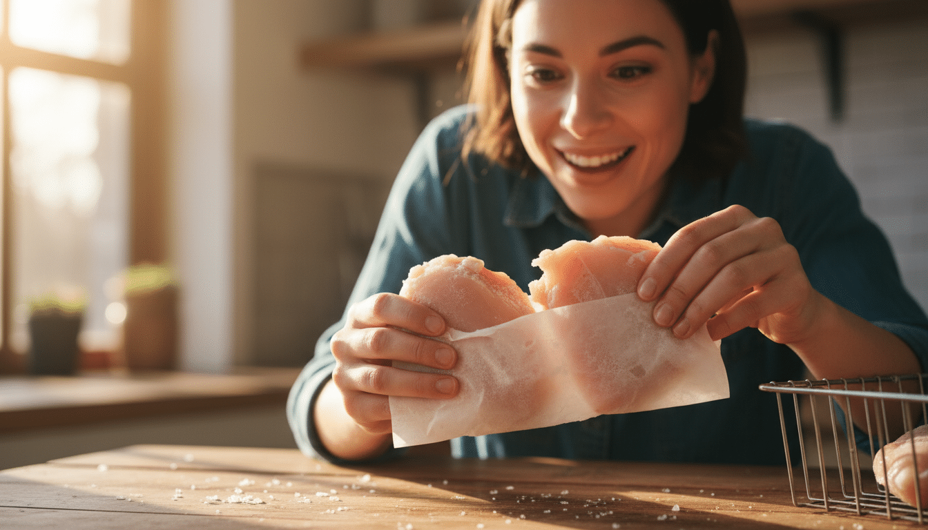 Pose une feuille de papier cuisson sous tes aliments avant de surgeler : ce qui se passe quand tu veux les séparer va te changer la vie