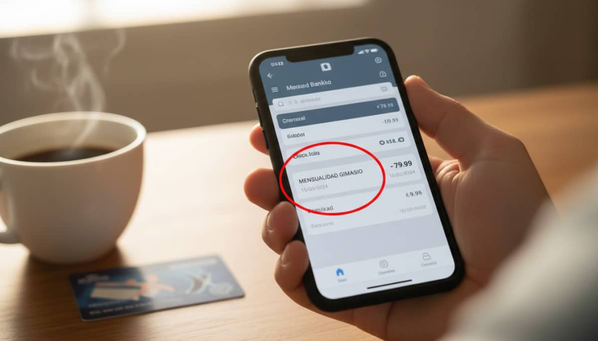 Prélèvement mensuel abonnement salle de sport sur smartphone