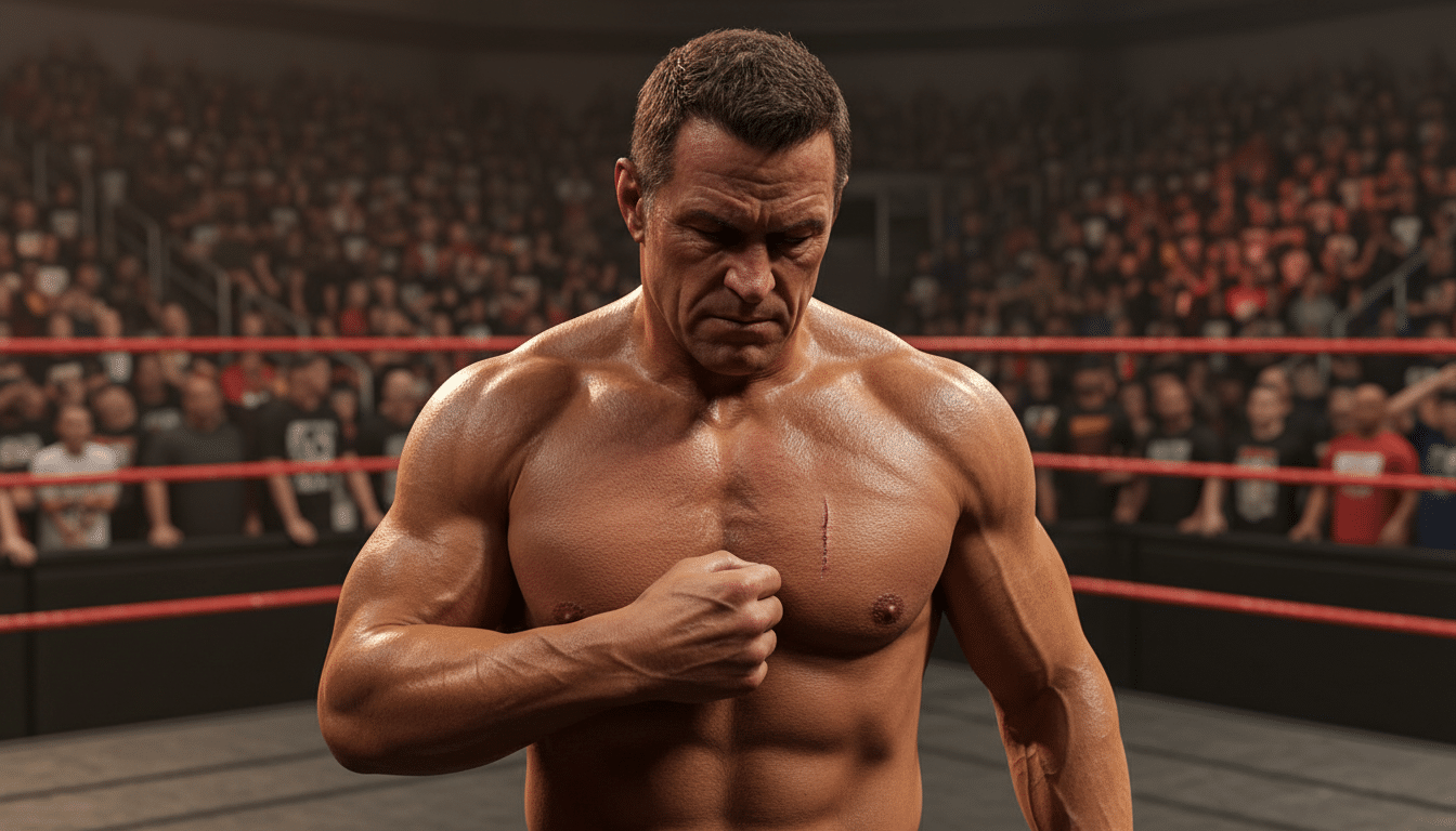 John Cena montrant ses cicatrices de cancer de la peau