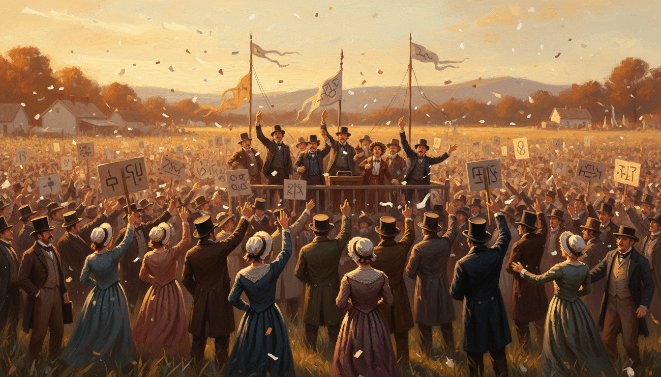 Rassemblement politique américain en 1840