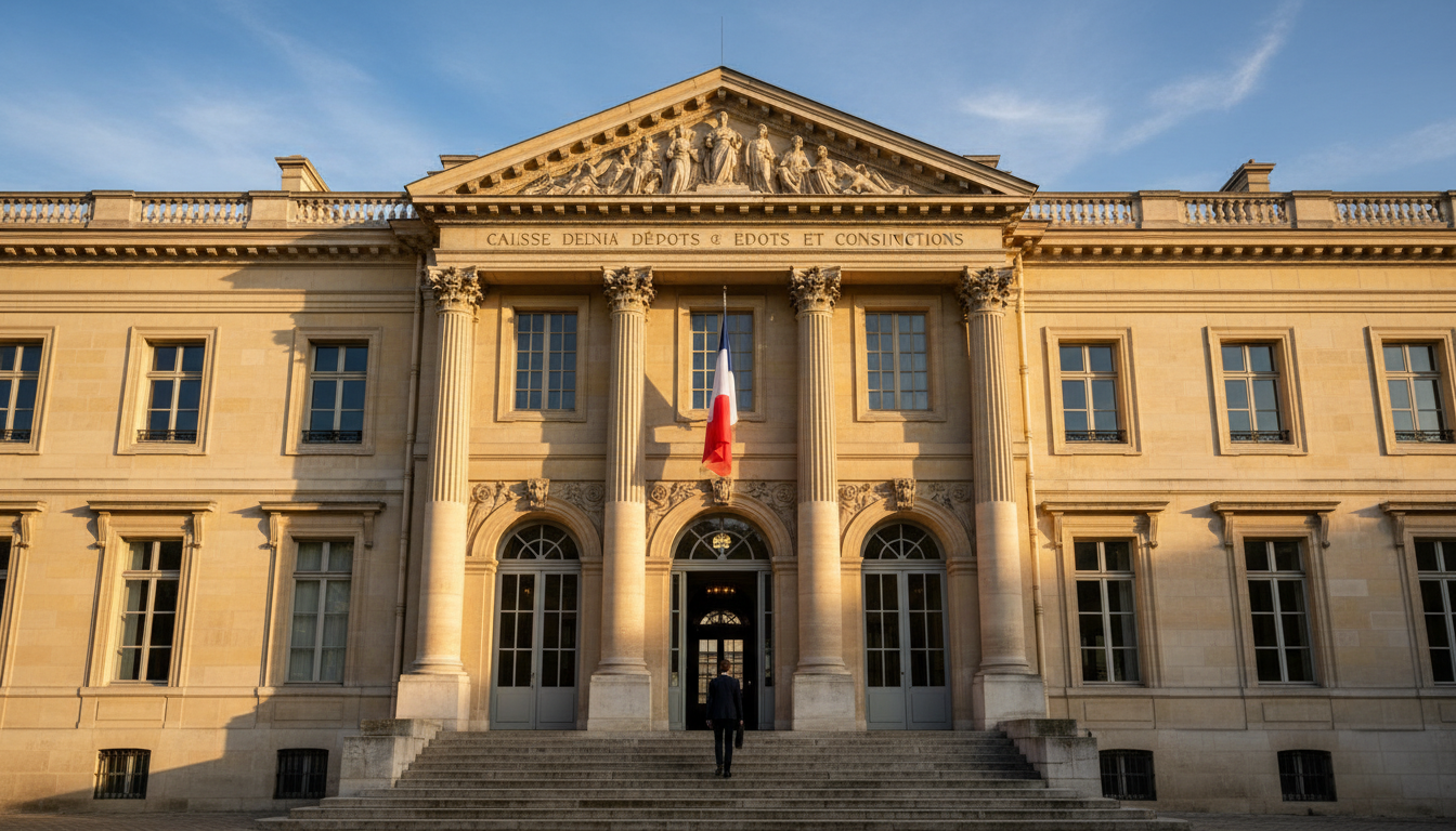 Façade de la Caisse des Dépôts et Consignations à Paris