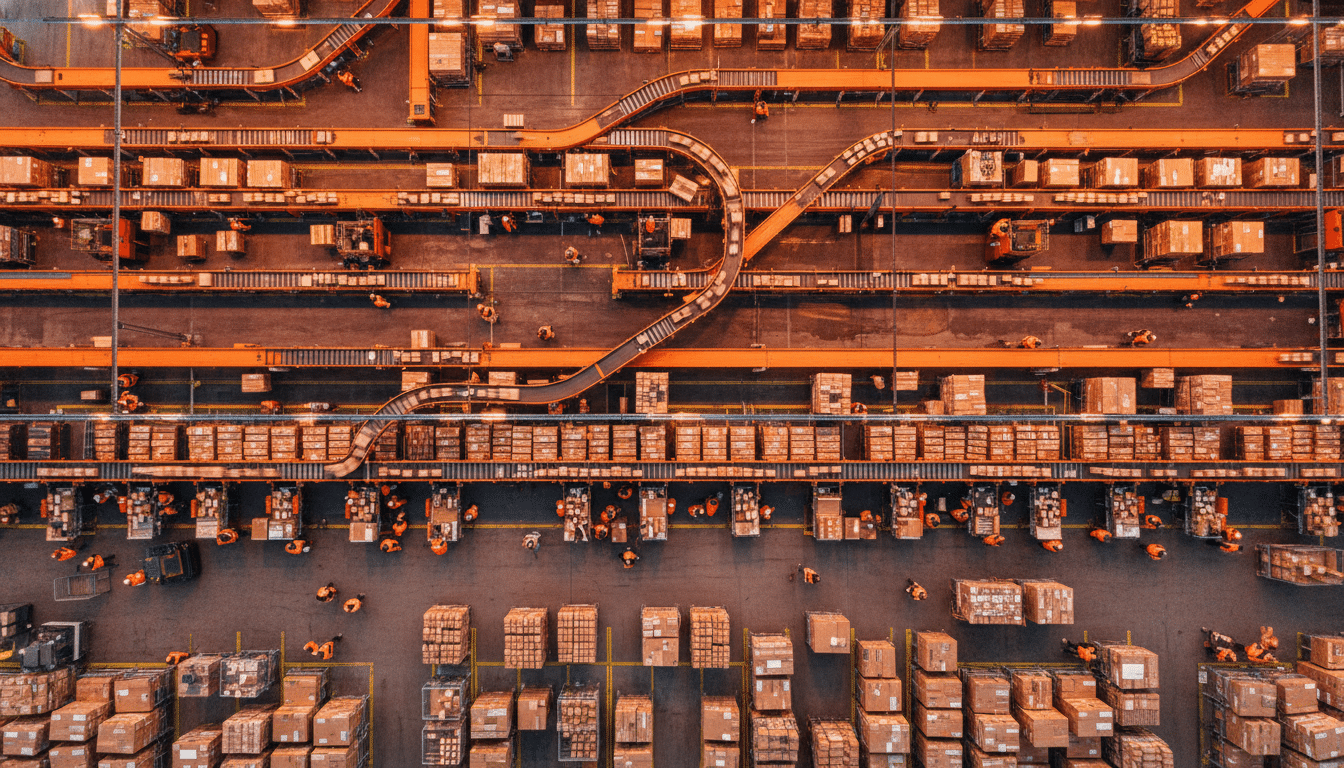 Hub logistique de tri de colis en France