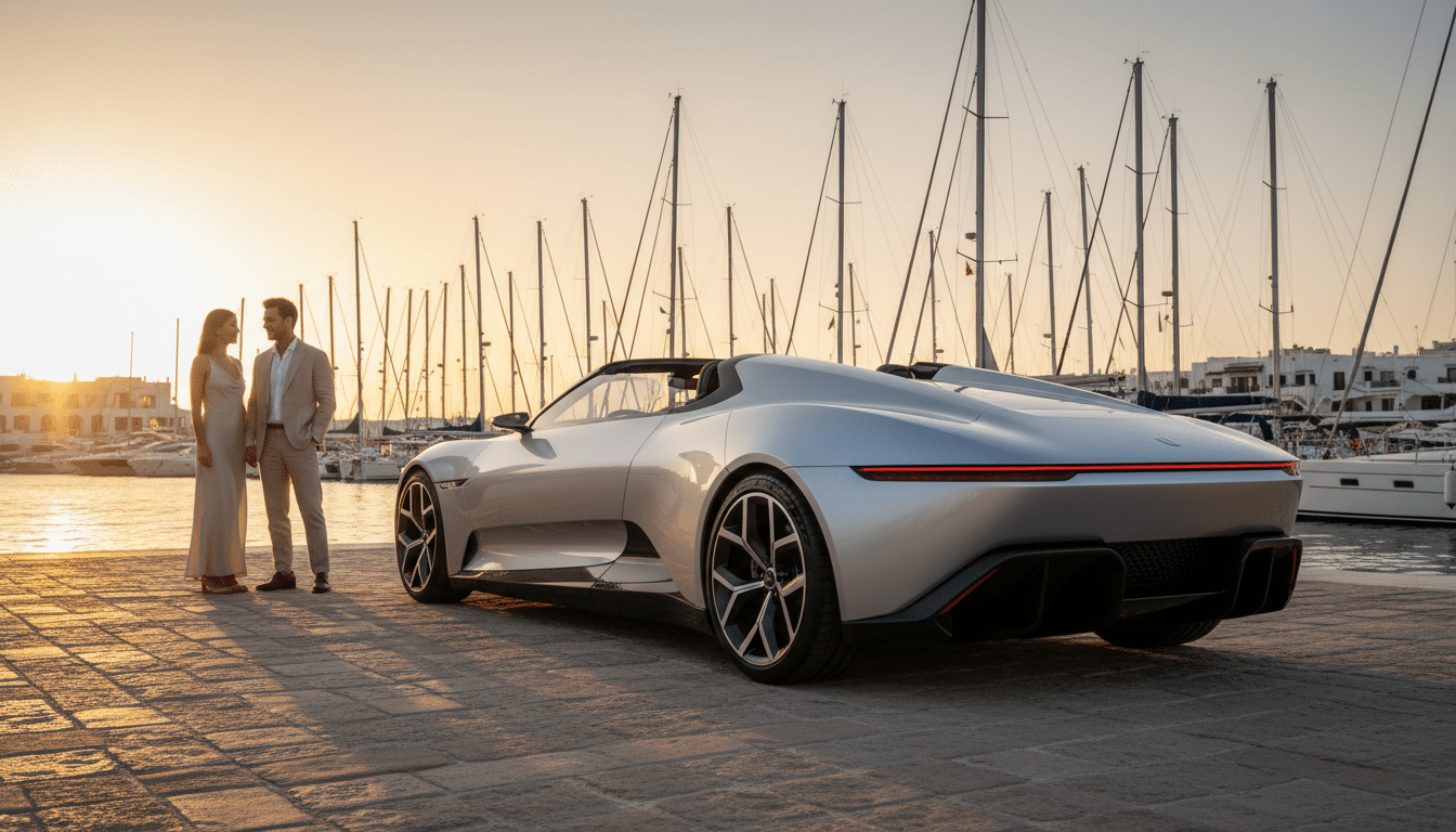 Décapotable électrique Rolls-Royce Nightingale au design fuselé