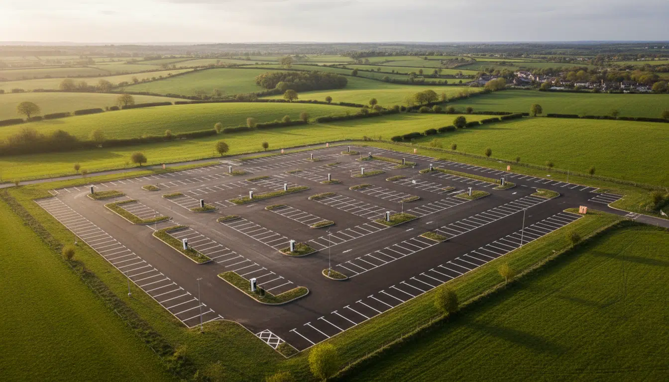 Parking vide de 850 places à Eynsham en Angleterre