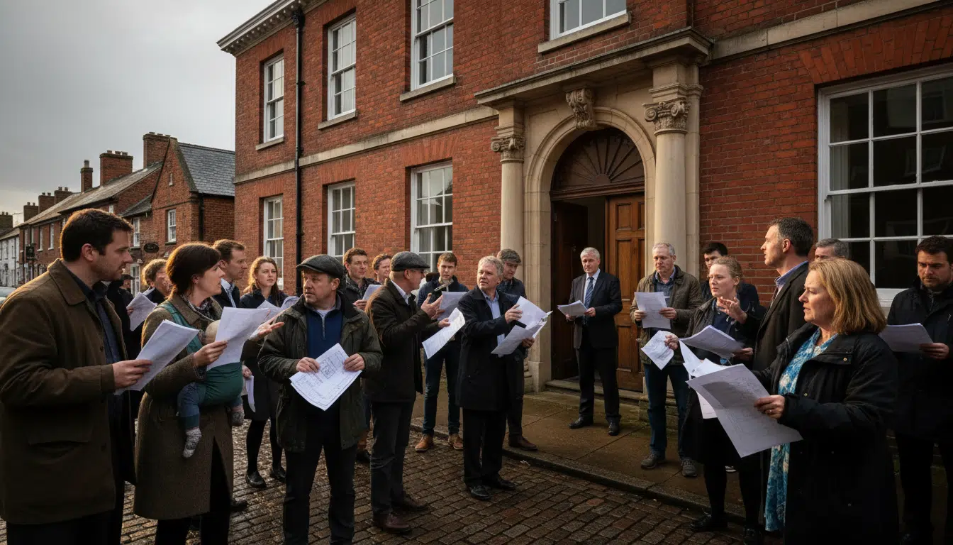 Habitants d'Eynsham proposant des solutions au conseil