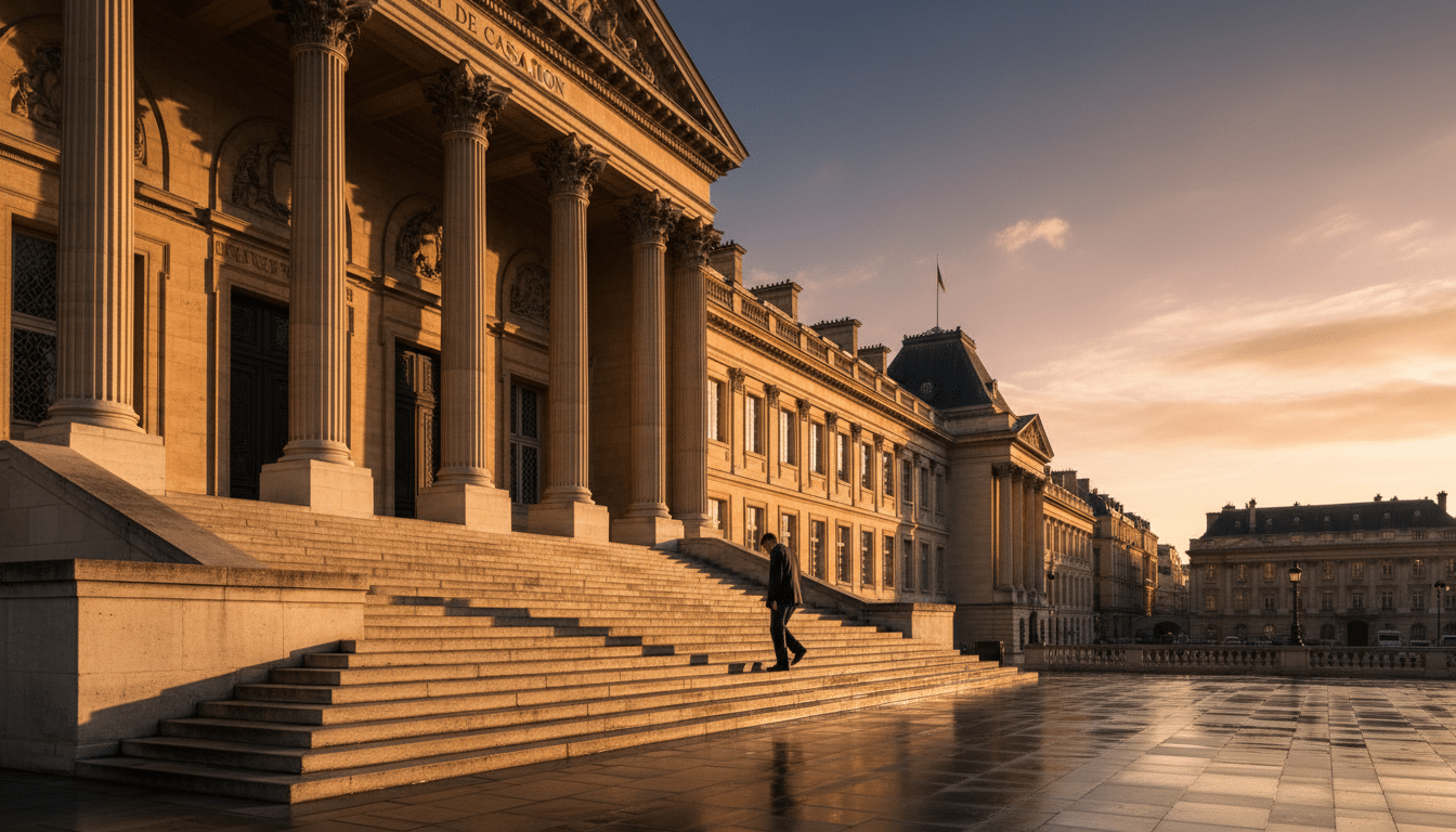 Façade de la Cour de cassation à Paris après le verdict