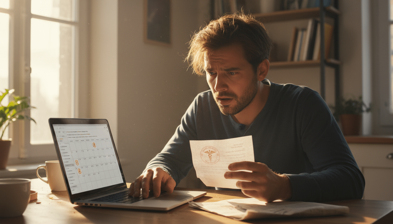 Salarié avec arrêt maladie et calendrier de congés payés