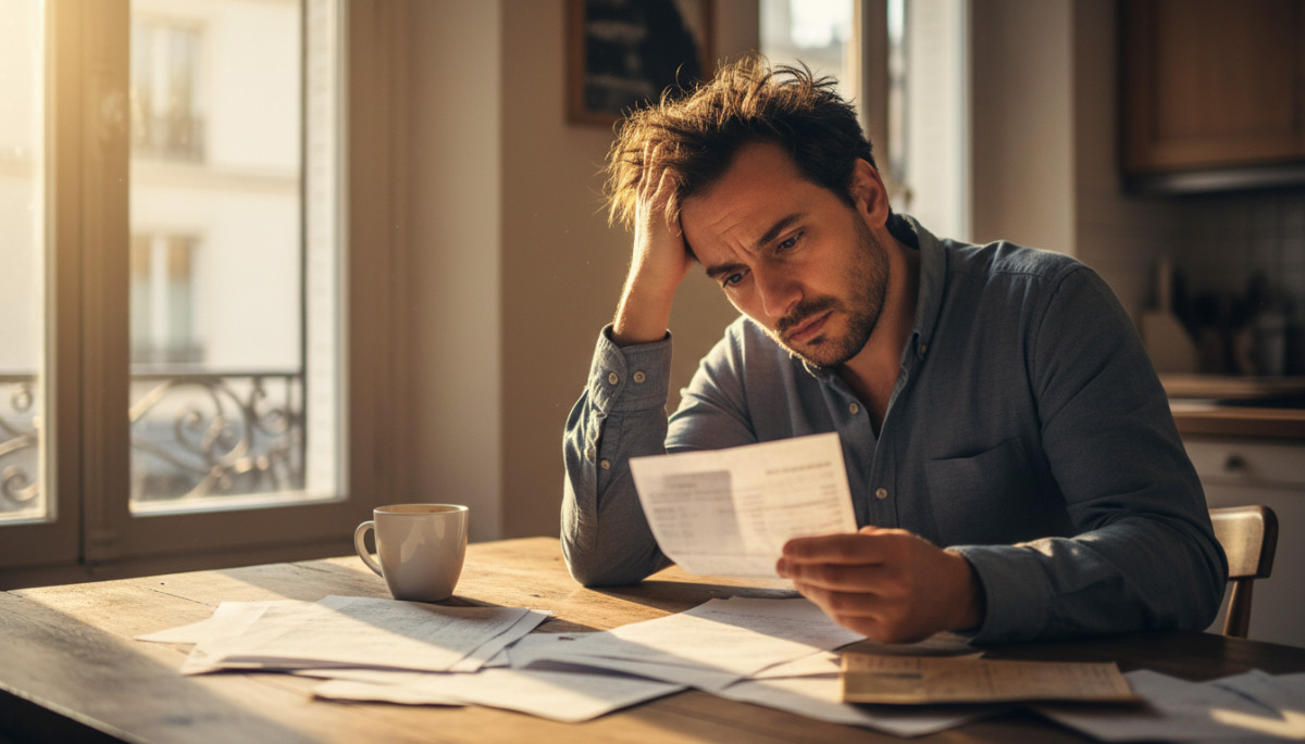 Salarié confus consultant sa fiche de paie pendant arrêt maladie