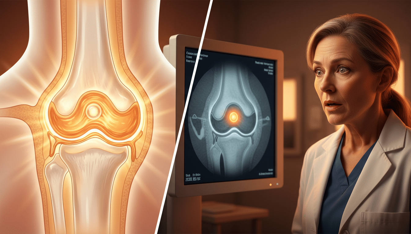 Scientifique observant une articulation en IRM