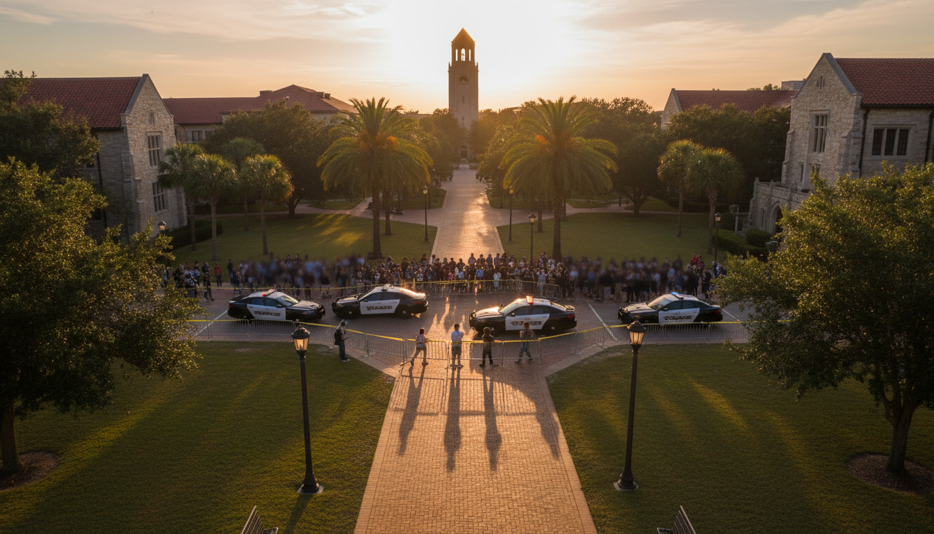 Campus de Florida State University bouclé par la police
