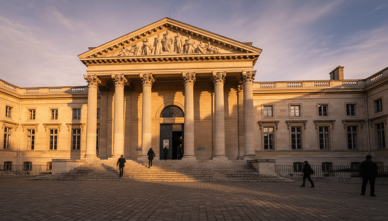 Façade du tribunal correctionnel de Pontoise